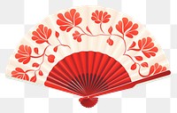 PNG Chinese hand fan Chinese New Year white background invertebrate. AI generated Image by rawpixel.