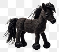 PNG Black horse mammal animal toy. 