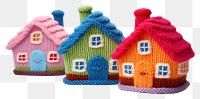PNG  House sweater knitted toy. AI generated Image by rawpixel.