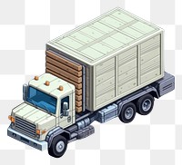 PNG Simple cargo truck isolated vehicle transportation semi-truck. 