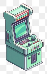 PNG Simple arcade game machine isolated photocopier technology gadget. AI generated Image by rawpixel.