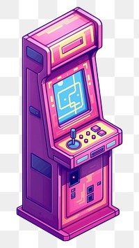 PNG Simple arcade game machine isolated electronics technology gambling. AI generated Image by rawpixel.
