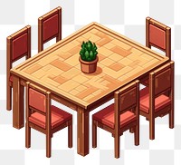 PNG Simple dining table isolated architecture furniture chair. 