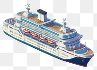 PNG Simple oceanliner isolated vehicle ship boat. AI generated Image by rawpixel.