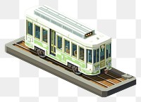 PNG Simple old tram isolated vehicle train transportation. AI generated Image by rawpixel.