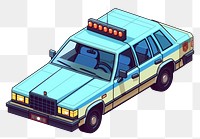 PNG Simple police car isolated vehicle transportation automobile. AI generated Image by rawpixel.