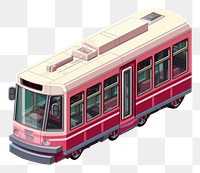 PNG Simple tram isolated vehicle train bus. AI generated Image by rawpixel.