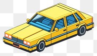 PNG Vehicle yellow car transportation. AI generated Image by rawpixel.