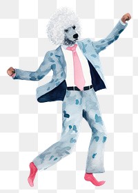 PNG Suit white background accessories performer. AI generated Image by rawpixel.