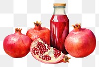 PNG Pomegranates fruit plant food. 