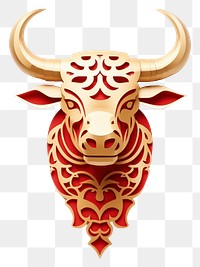 PNG Chinese symbol livestock cattle. AI generated Image by rawpixel.