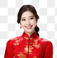 PNG Qipao Chinese new year Chinese woman portrait. AI generated Image by rawpixel.