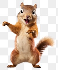 PNG Happy smiling dancing squrirel squirrel mammal animal