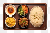 PNG Lunch meal food rice. AI generated Image by rawpixel.
