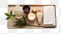 PNG Container lighting candle towel. AI generated Image by rawpixel.