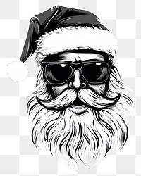PNG Santa glasses drawing sketch. AI generated Image by rawpixel.