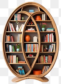 PNG  Furniture bookcase bookshelf architecture. AI generated Image by rawpixel.