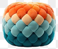 PNG  Pouf furniture white background creativity. AI generated Image by rawpixel.