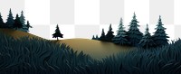 PNG Grass border night outdoors. AI generated Image by rawpixel.