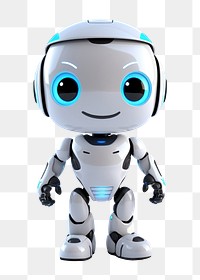 PNG A cute robot futuristic technology astronaut