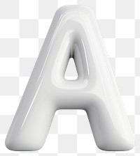 PNG  Letter A shape white furniture porcelain. AI generated Image by rawpixel.