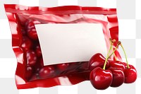 PNG Cherry pie fruit text food. AI generated Image by rawpixel.