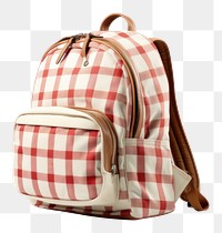 PNG  School backpack handbag white white background. AI generated Image by rawpixel.