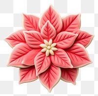 PNG Poinsettias sugar cookie petal plant food. AI generated Image by rawpixel.
