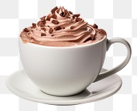 PNG  Hot chocolate dessert cream food. AI generated Image by rawpixel.