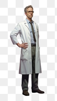 PNG Doctor overcoat adult stethoscope. AI generated Image by rawpixel.
