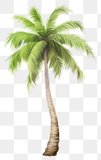 PNG coconut tree, plant element, transparent background