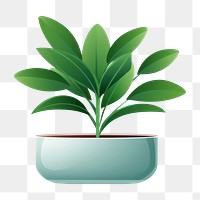 PNG Indoor mini plant herbs leaf vase. AI generated Image by rawpixel.