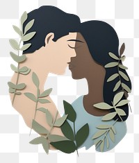 PNG Lovely Teen Couple painting adult plant. AI generated Image by rawpixel.