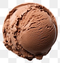 PNG  Chocolate ice cream dessert food white background. AI generated Image by rawpixel.