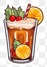 PNG  Christmas drink food refreshment freshness. AI generated Image by rawpixel.