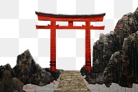 PNG Red Torii gate torii red spirituality. AI generated Image by rawpixel.