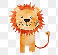 PNG Retro lion nature art anthropomorphic. AI generated Image by rawpixel.