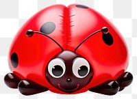 PNG Ladybug balloon cute white background. AI generated Image by rawpixel.