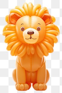 PNG Lion cute toy white background. AI generated Image by rawpixel.