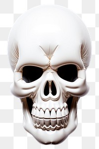 PNG Skull white white background celebration. AI generated Image by rawpixel.