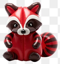 PNG Raccoon figurine cute ball. 