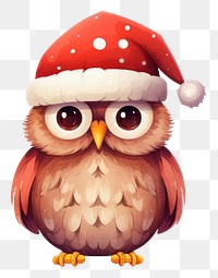 PNG Christmas winter bird owl. 