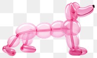 PNG Dog balloon pink toy. AI generated Image by rawpixel.