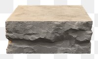 PNG Rough stone rock white background simplicity. AI generated Image by rawpixel.