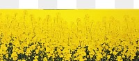 PNG Canola Rapeseed Flowers landscape nature field. AI generated Image by rawpixel.