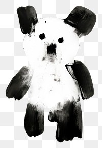 PNG Teddy bear white white background representation. AI generated Image by rawpixel.