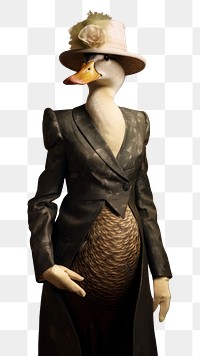 PNG Duck in women's fancy suit. AI generated Image by rawpixel.