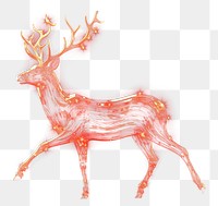 PNG Elegant Christmas deer gold christmas wildlife animal. AI generated Image by rawpixel.