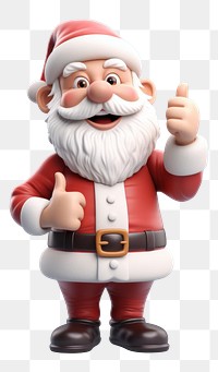 PNG  Santa Claus figurine cartoon hand