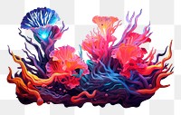 PNG Coral jellyfish invertebrate underwater. AI generated Image by rawpixel.